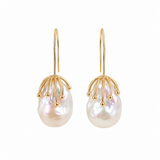 Gourd |Freshwater  Baroque Royal Drop Earrings