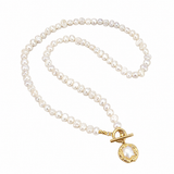 Vivienne | Toggle Clasp Fresh Water Baroque Pearl Necklace